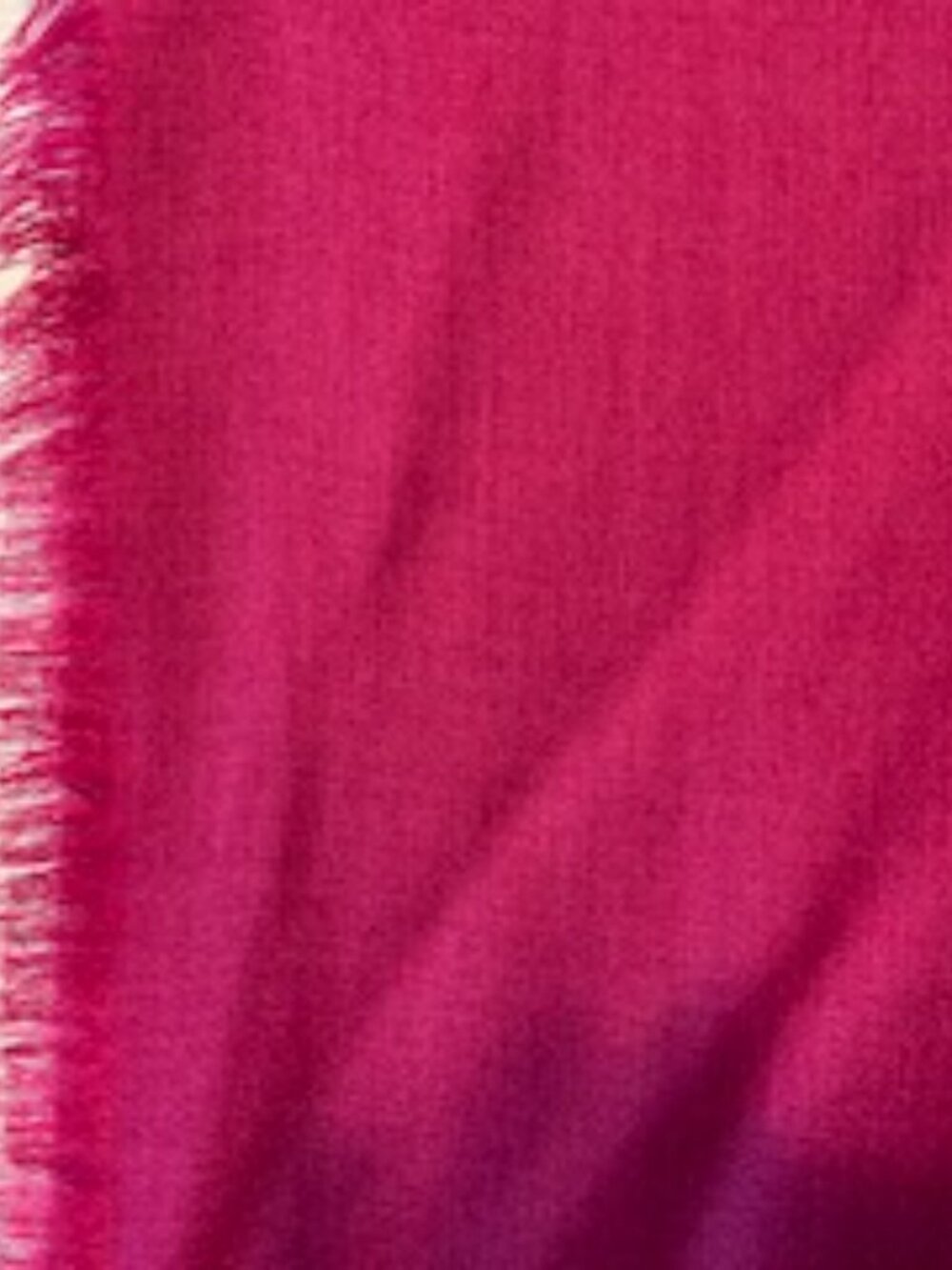 Tissue weight cashmere-wool blend wrap in vibrant magenta color! 79" x 29"